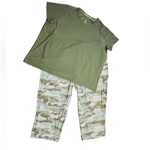 2 Piece Sonoma Super Soft Camo Print Pajama Set